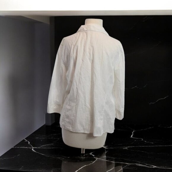 Vintage Eddie Bauer Embroidered Button Front Shirt Tailored Fit XL - Picture 4 of 7